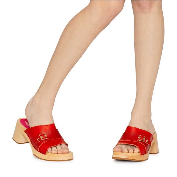 Swedish Hasbeens Red Preppy Slip-Ins - Picture 3 of 7